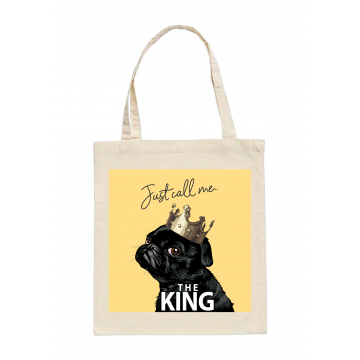 King Pug Tote bag