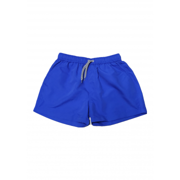 SOLID DRAWSTRING BLUE SWIMSHORT