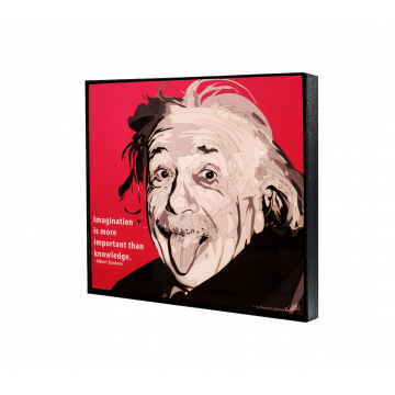 Popart - Albert Einstein Pink